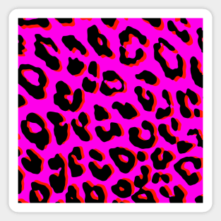 Leopard Print Pink Sticker